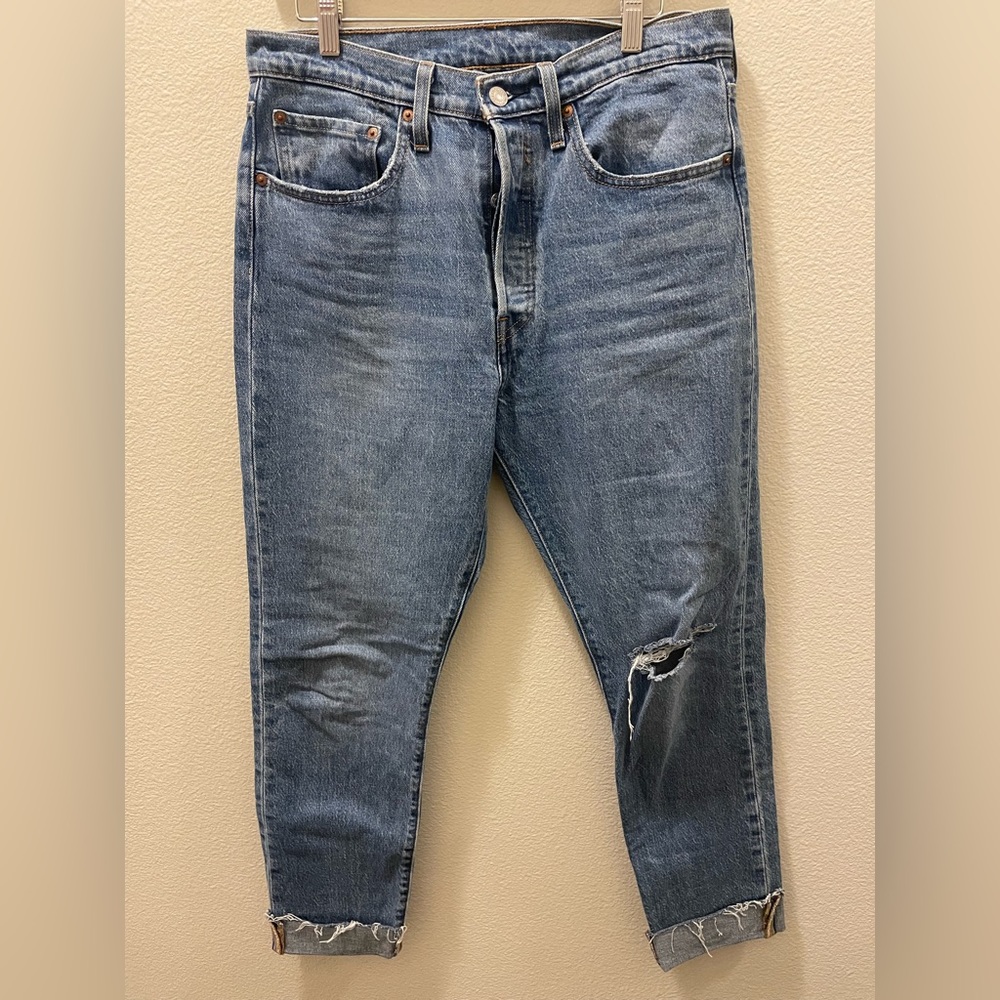 Levi’s 501 high waisted denim